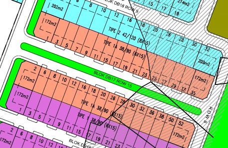 lokasi tipe 38/90 varian garden di bukit dahlia