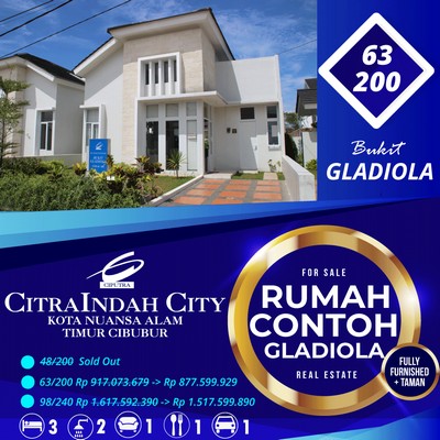 Dijual Rumah Contoh Gladiola